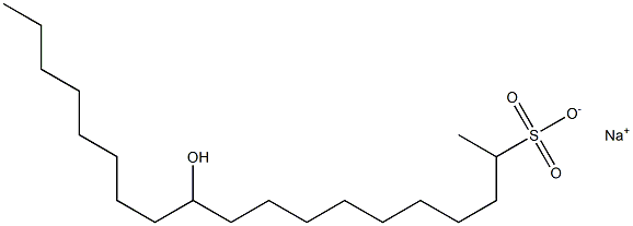 11-Hydroxynonadecane-2-sulfonic acid sodium salt|