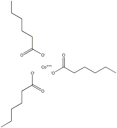 Trihexanoic acid cobalt(III) salt Structure