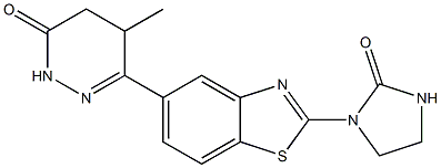  4,5-Dihydro-5-methyl-6-[2-[2-oxoimidazolidin-1-yl]benzothiazol-5-yl]pyridazin-3(2H)-one