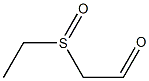 (エチルスルフィニル)アセトアルデヒド 化学構造式