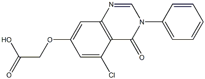 2-[[(5-Chloro-3,4-dihydro-4-oxo-3-phenylquinazolin)-7-yl]oxy]acetic acid