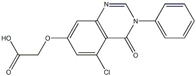  2-[[(5-Chloro-3,4-dihydro-4-oxo-3-phenylquinazolin)-7-yl]oxy]acetic acid