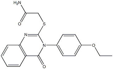  2-(2-Amino-2-oxoethylthio)-3-(4-ethoxyphenyl)-quinazolin-4(3H)-one