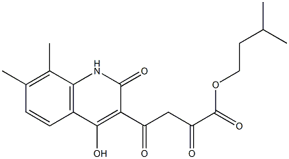  4-(4-Hydroxy-7,8-dimethyl-2-oxo-1,2-dihydroquinolin-3-yl)-2,4-dioxobutyric acid isopentyl ester