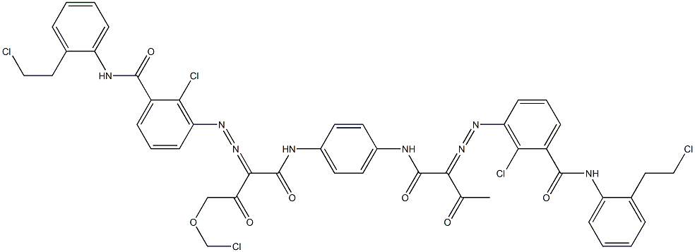 3,3'-[2-(Chloromethoxy)-1,4-phenylenebis[iminocarbonyl(acetylmethylene)azo]]bis[N-[2-(2-chloroethyl)phenyl]-2-chlorobenzamide]