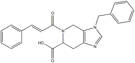 3-Benzyl-4,5,6,7-tetrahydro-5-(3-phenylacryloyl)-3H-imidazo[4,5-c]pyridine-6-carboxylic acid Structure