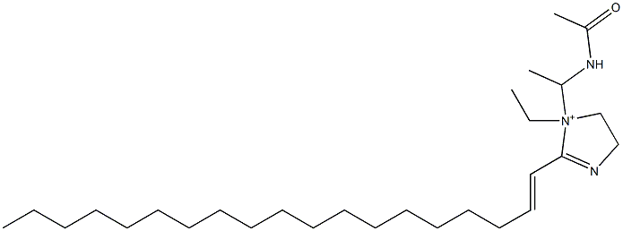 1-[1-(Acetylamino)ethyl]-1-ethyl-2-(1-nonadecenyl)-2-imidazoline-1-ium Structure