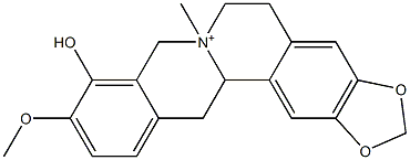 5,8,13,13a-Tetrahydro-10-methoxy-9-hydroxy-7-methyl-6H-benzo[g]-1,3-benzodioxolo[5,6-a]quinolizinium