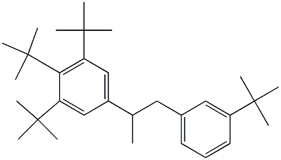 2-(3,4,5-Tri-tert-butylphenyl)-1-(3-tert-butylphenyl)propane,,结构式