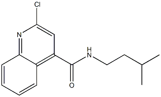 2-Chloro-N-(3-methylbutyl)quinoline-4-carboxamide Structure