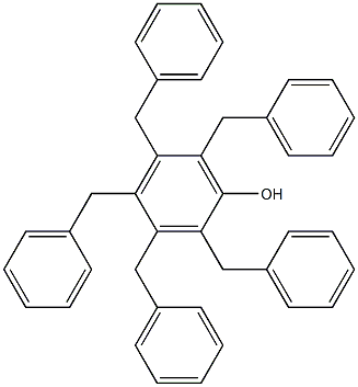 ペンタベンジルフェノール 化学構造式