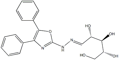 D-Xylose (4,5-diphenyloxazol-2-yl)hydrazone Structure