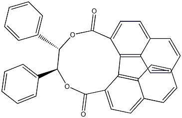 2,2'-[[(1S,2S)-1,2-ジフェニルエチレン]ビス(オキシカルボニル)][1,1'-ビナフタレン] 化学構造式