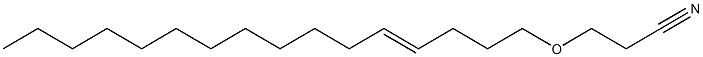 3-(4-Hexadecenyloxy)propionitrile 结构式