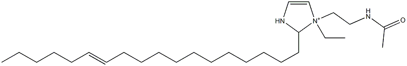 1-[2-(Acetylamino)ethyl]-1-ethyl-2-(12-octadecenyl)-4-imidazoline-1-ium,,结构式