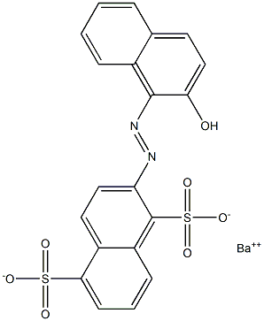 2-[(2-Hydroxy-1-naphtyl)azo]-1,5-naphthalenedisulfonic acid barium salt