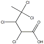 2,3,4,4-Tetrachlorovaleric acid Structure