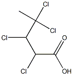 2,3,4,4-テトラクロロ吉草酸 化学構造式