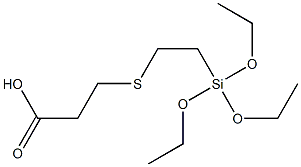 3-[2-(Triethoxysilyl)ethylthio]propionic acid Struktur