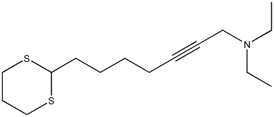 N,N-Diethyl-7-(1,3-dithian-2-yl)-2-heptyn-1-amine Structure