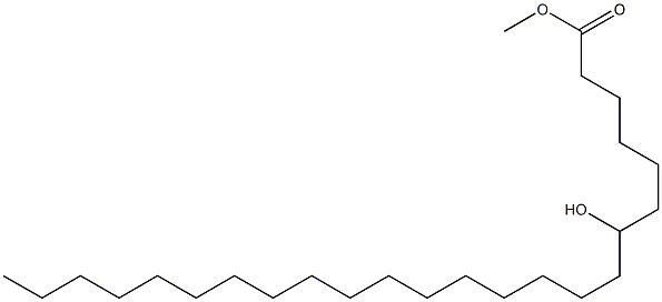 7-Hydroxytetracosanoic acid methyl ester,,结构式