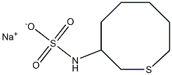 Thiocane-3-ylsulfamic acid sodium salt Structure