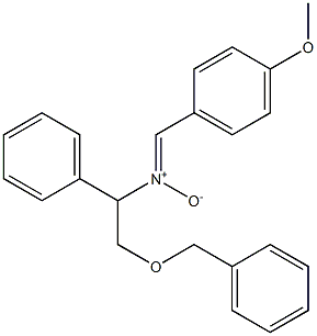 N-(2-Benzyloxy-1-phenylethyl)-4-methoxyphenylmethanimine N-oxide Structure