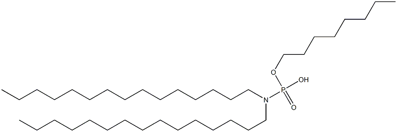 N,N-Dipentadecylamidophosphoric acid hydrogen octyl ester Structure