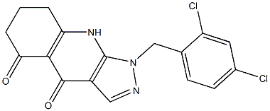 1-(2,4-Dichlorobenzyl)-6,7,8,9-tetrahydro-4H-pyrazolo[3,4-b]quinoline-4,5(1H)-dione