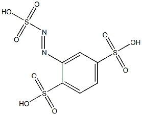 2,5-ジスルホベンゼンジアゾスルホン酸 化学構造式
