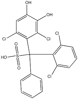 (2,6-Dichlorophenyl)(2,6-dichloro-3,4-dihydroxyphenyl)phenylmethanesulfonic acid