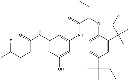 3-(4-Fluoropentanoylamino)-5-[2-(2,4-di-tert-amylphenoxy)butyrylamino]phenol