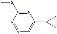 5-シクロプロピル-3-メチルチオ-1,2,4-トリアジン 化学構造式
