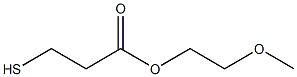 3-メルカプトプロピオン酸2-メトキシエチル 化学構造式