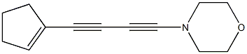 1-Morpholino-4-(1-cyclopentenyl)-1,3-butadiyne,,结构式