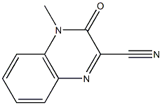 1,2-ジヒドロ-1-メチル-2-オキソキノキサリン-3-カルボニトリル 化学構造式