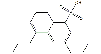 3,5-Dibutyl-1-naphthalenesulfonic acid Structure