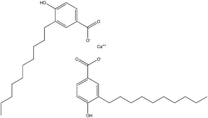 Bis(3-decyl-4-hydroxybenzoic acid)calcium salt 结构式