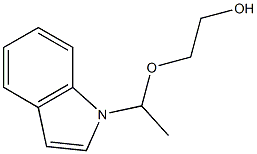 2-[1-(1H-Indol-1-yl)ethoxy]ethanol Struktur