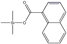 Naphthalene-1-carboxylic acid trimethylsilyl ester Structure