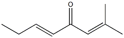 (E)-2-Methyl-2,5-octadien-4-one Struktur