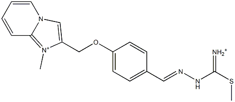 1-Methyl-2-[4-[2-[iminio(methylthio)methyl]hydrazonomethyl]phenoxymethyl]imidazo[1,2-a]pyridin-1-ium|