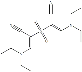 2,2'-Sulfonylbis[(E)-3-diethylaminopropenenitrile],,结构式