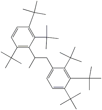 1-(2,3,4-Tri-tert-butylphenyl)-2-(2,3,6-tri-tert-butylphenyl)propane Structure