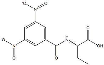 (2S)-2-(3,5-Dinitrobenzoylamino)butyric acid 结构式