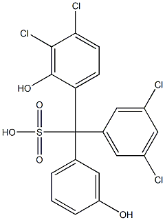 (3,5-Dichlorophenyl)(3,4-dichloro-2-hydroxyphenyl)(3-hydroxyphenyl)methanesulfonic acid|