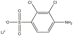 4-Amino-2,3-dichlorobenzenesulfonic acid lithium salt Structure