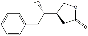 (S)-Dihydro-4-[(R)-1-hydroxy-2-phenylethyl]-2(3H)-furanone Structure