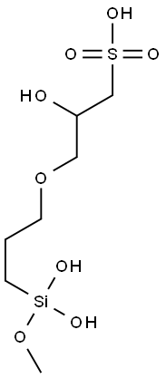  3-[3-[Methoxydi(hydroxy)silyl]propoxy]-2-hydroxy-1-propanesulfonic acid