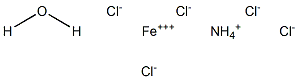 Ammonium iron(III) pentachloride monohydrate 结构式